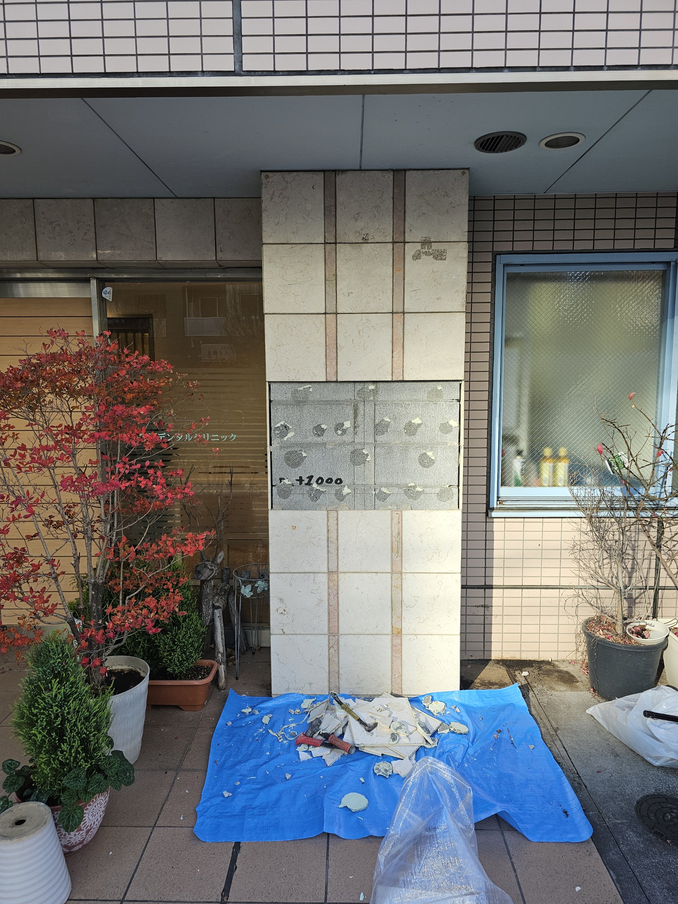 東京学芸大学の老人ホーム大理石張替え工事